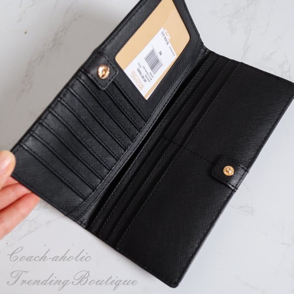 NWT Michael Kors Jet Set Flat Slim Bifold Wallet - Picture 4 of 5